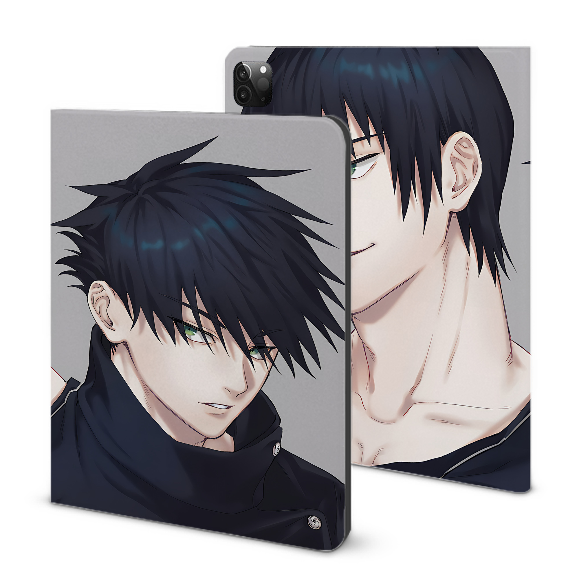 （画像用） 呪術廻戦 Jujutsu Kaisen IPadケース ペンホルダー付き ブックスタイルデザイン